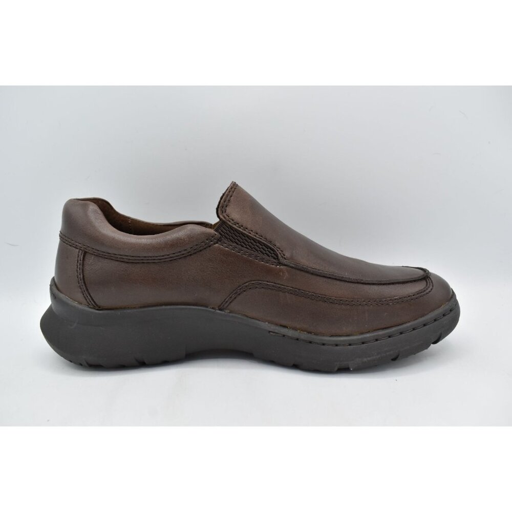 Born Mens Size 9.5 Cambridge Dark Brown Full Grain Leather Slip On Casual Shoes - Picture 4 of 11